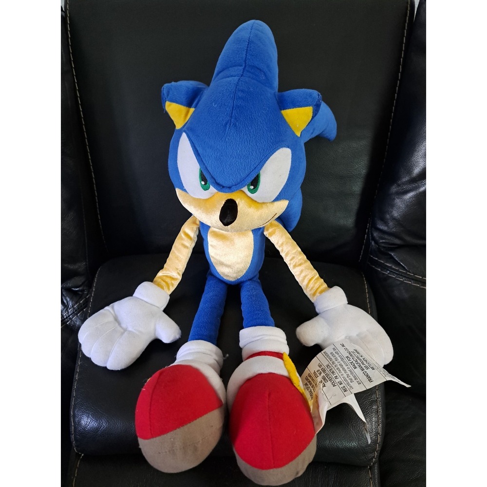 SEGA Sonic the Hedgehog Plush XL Extra Large Jumbo Stuffed Toy ~24 Inches *RARE*